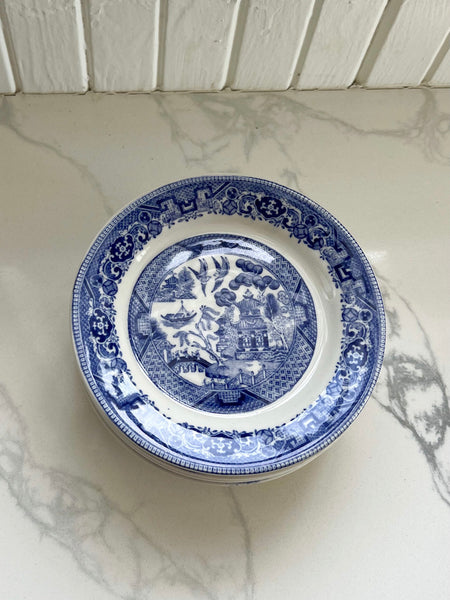 Small Blue and White China Dish