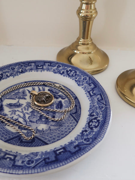 Small Blue and White China Dish