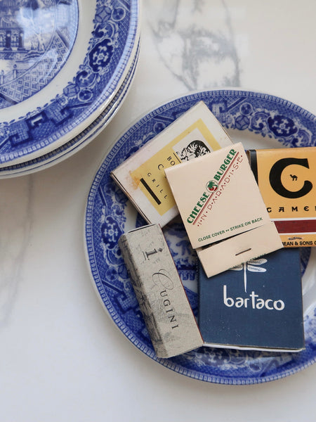 Small Blue and White China Dish