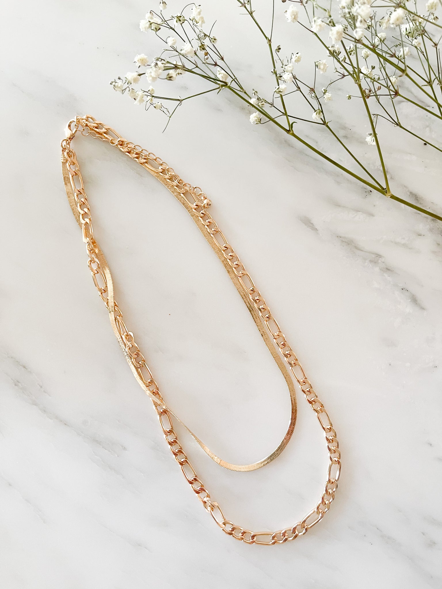 Monroe Layered Necklace - Gold
